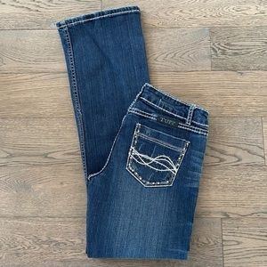 Cowgirl Tuff Co Don’t Fence Me In Bling Bootcut Jeans
